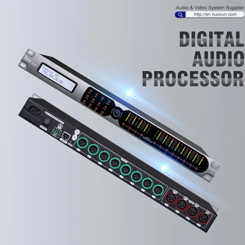 4 in 8 out audio Processor Product Sound System dsp audio processor  Professional Audio