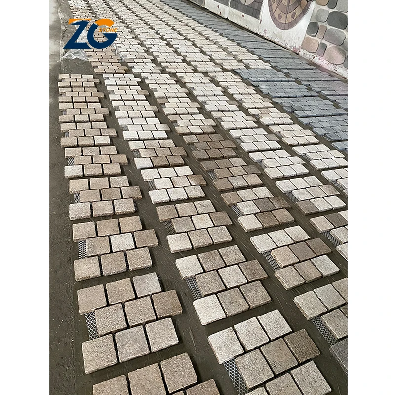 ZGSTONE Driveway Paving Tiles Slab Cladding Granite Slab Natural Stone Paving Tiles Garden Outdoor Landscaping Paver Stone