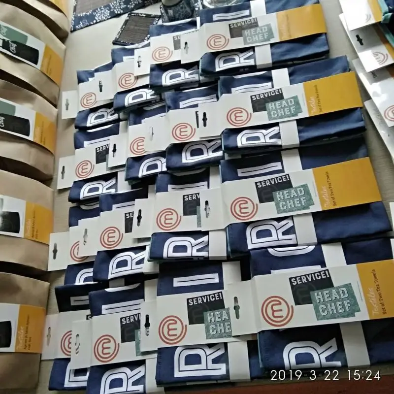 Wholesale Kitchen Cotton Square Scarf for Promotion tea towel