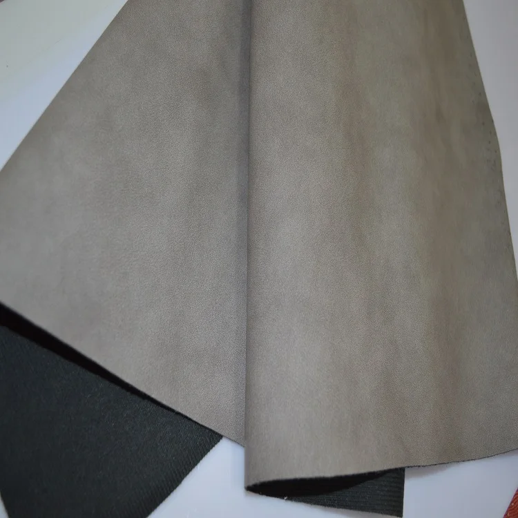 
Thick leather faux fabric synthetic pu nubuck for sofas 