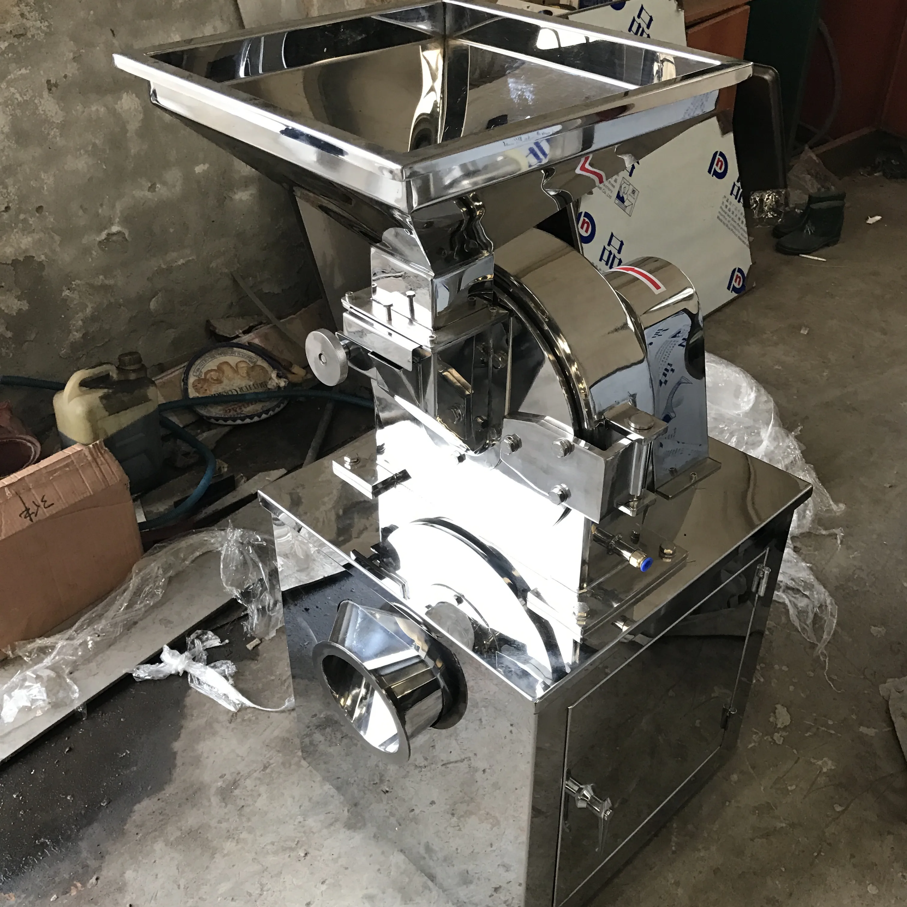 304 / 316 dried leaf chili pepper spice nut peanut powder pulverizer machine