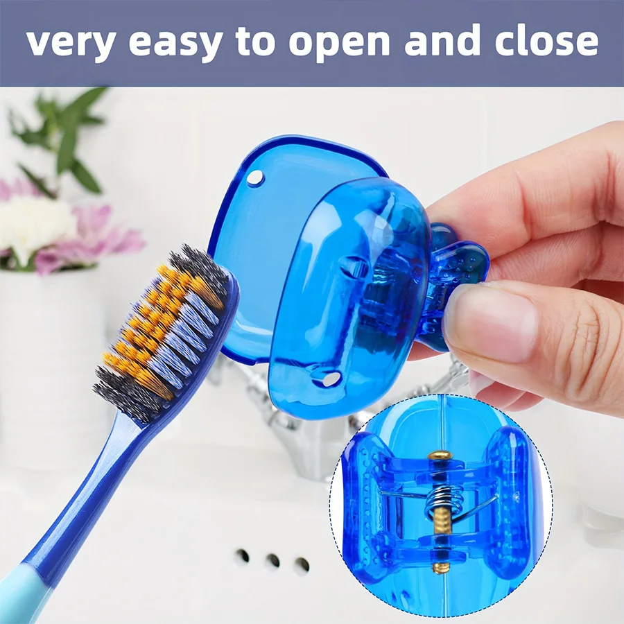 Toothbrush Head Cover Cap Toothbrush Protective Plastic Clip Bathroom Cool Stuff for Household Travel