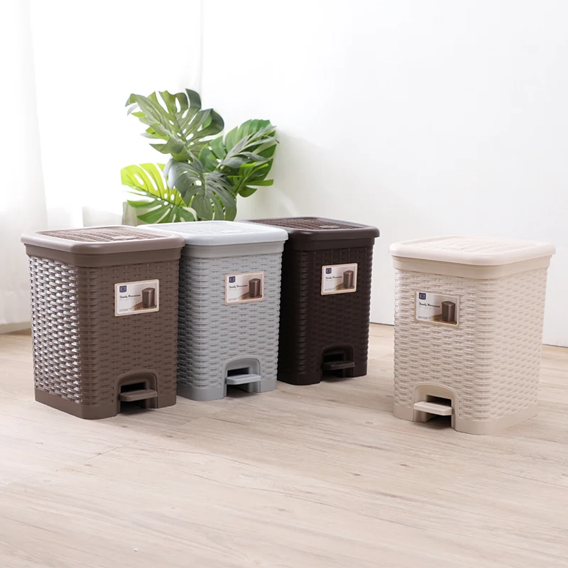 6L/10L waste bins home cleaning products garbage bin plastic trash can kitchen trash can trash can pedal bin with lid