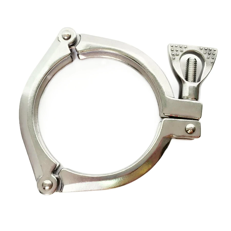 Sanitary Stainless Steel Pipe Fitting Three Piece Clamp Ring