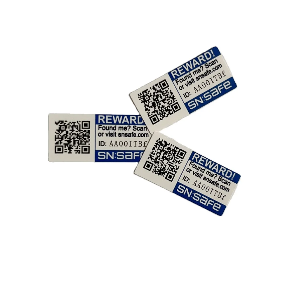 customized design supplier factory  price waterproof paper qr code label sticker