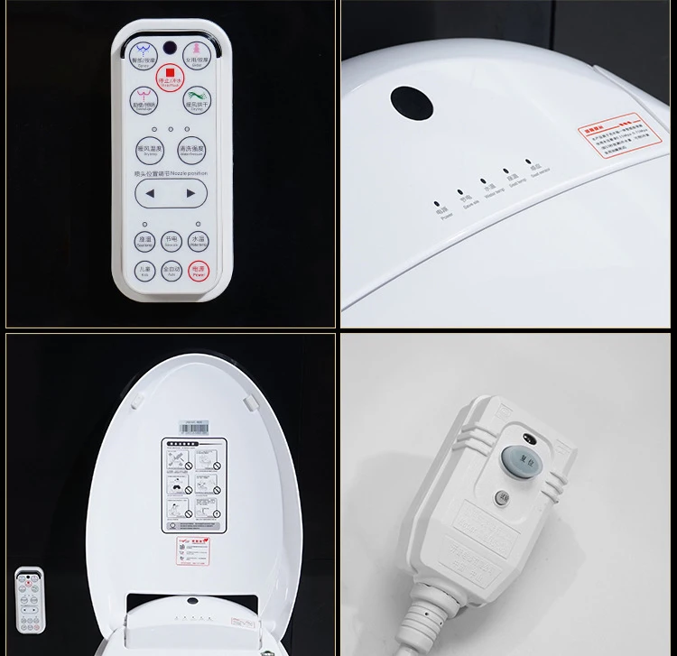 Luxury Warm Wash Self Clean Electronic Toilet Bathroom Automatic Feet Sensor Ceramic Toilets WC