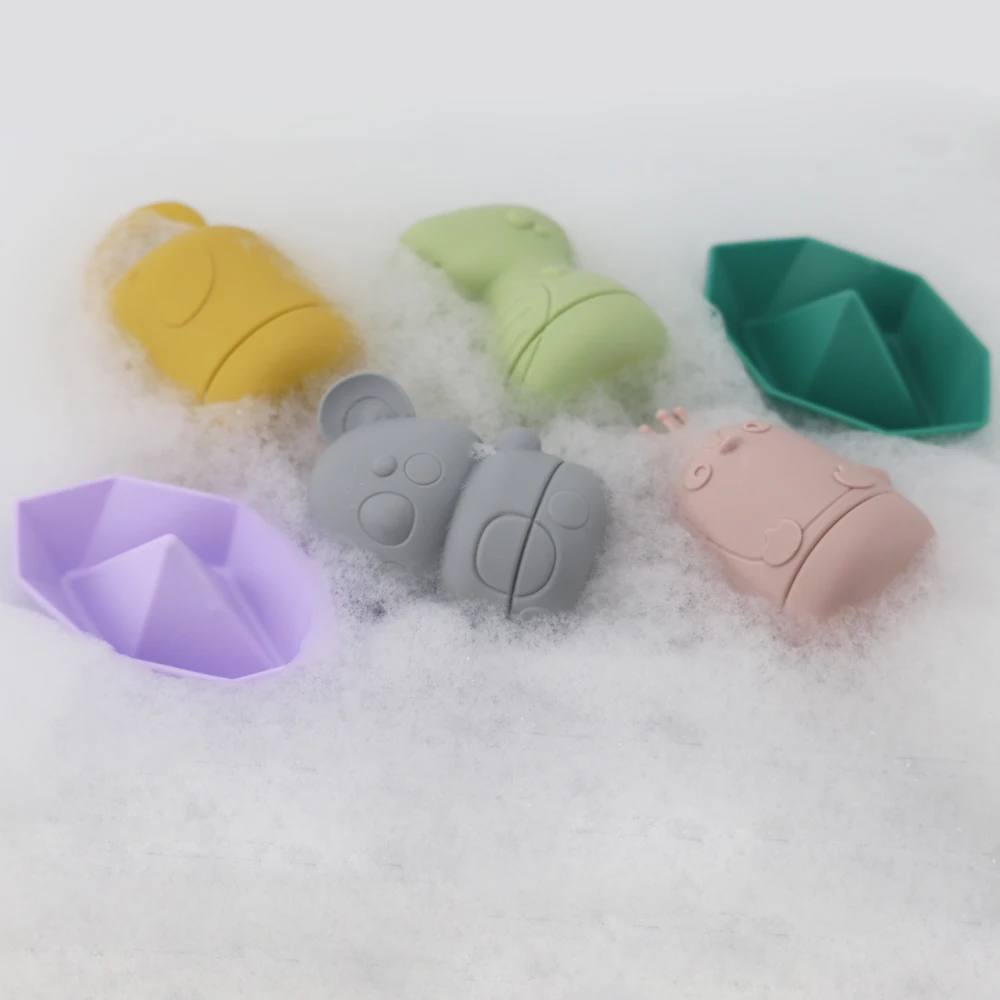 12oz and 6oz  Silicone Toddler Cups Bath toys bathtub shower gifts Baby teether baby supplies products for toddlers