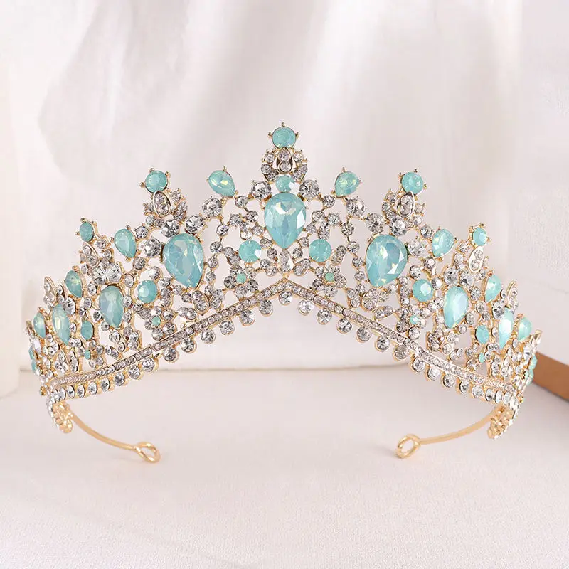 Accept ODM OEM Baroque Crowns For Queens  Luxury Rhinestone Bridal Accessoris Couronne Diadems Crystal Tiara Wedding Head Piece
