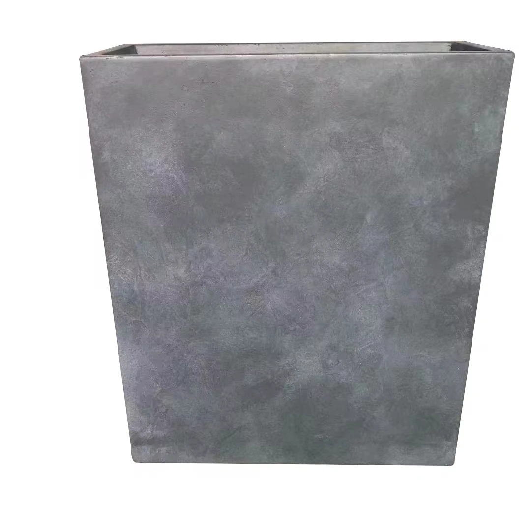 Wholesale Resin Crafts Outdoor Garden Decoration Grey  Megnesia Pot Flowerpot