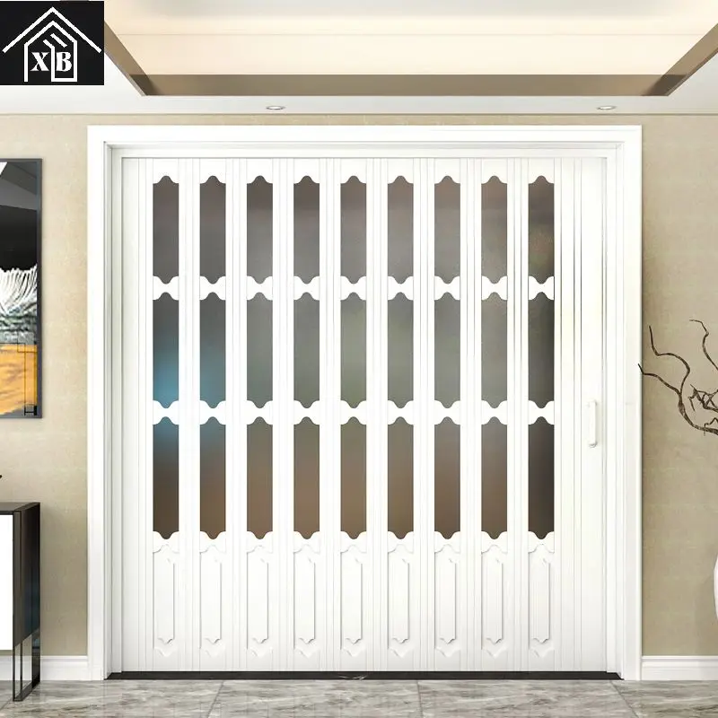 PVC Folding Diamond Glass Doors, Concertina Folding Door