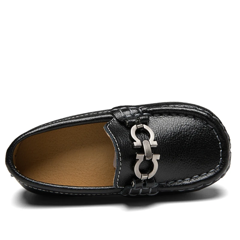 Дышащая кожаная обувь, модная детская обувь с перфорацией