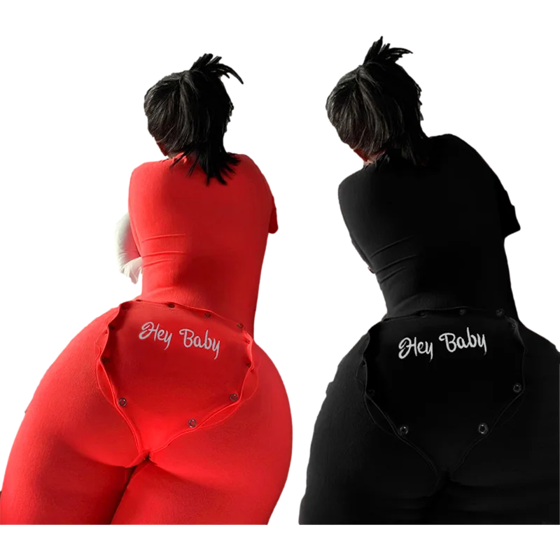 
Monos ajustados ODE/OEM sleeping wear ladies set adult onesie pajama women tracksuit joggers jumpsuit set butt flap 