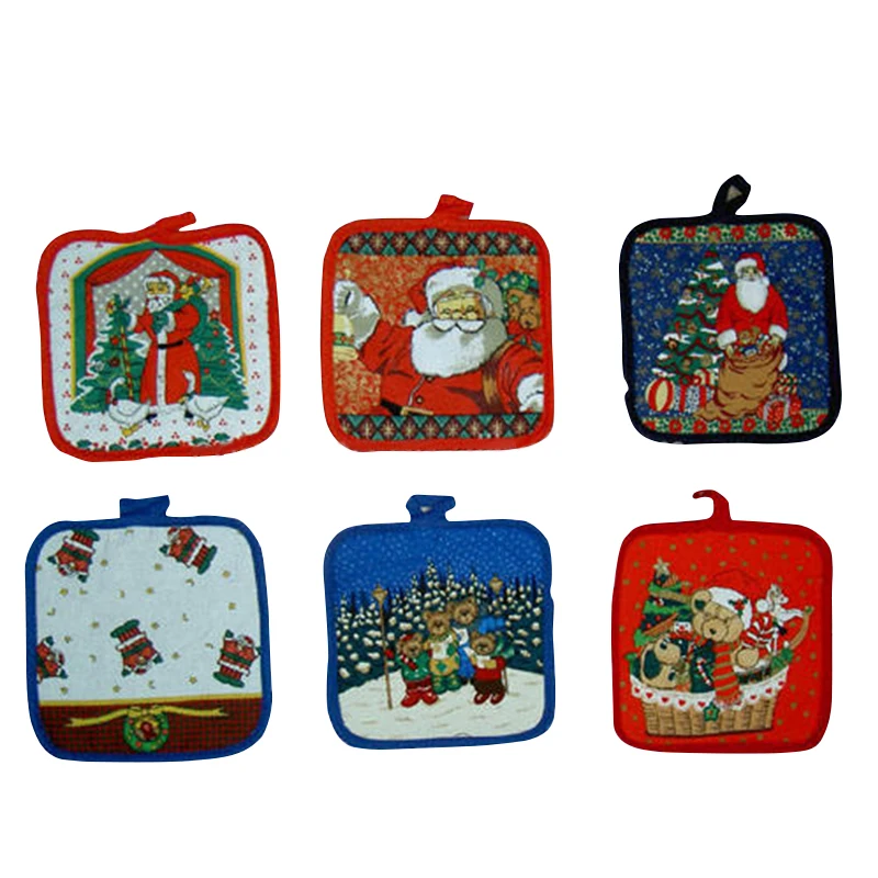 Wholesale Custom Designed Square Cotton Pot Holder Mats & Pads