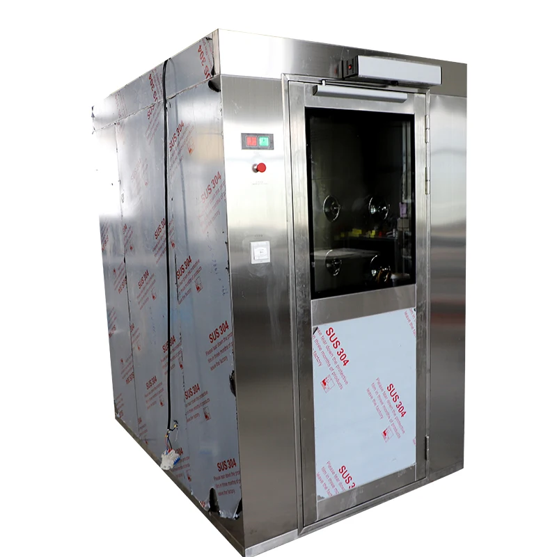 cleanroom stainless steel decontamination air shower for clean room tunnel price spray nozzle pass gmp gate door cargo box