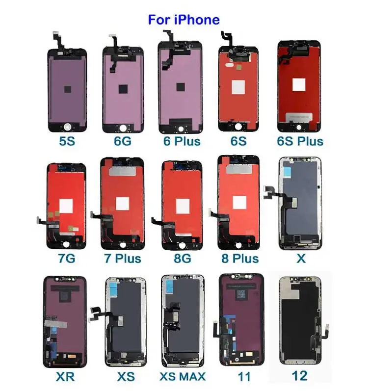 
lcd digitizer touch screen display for iphone 12 , lcd screen replacement spares parts for iphone 