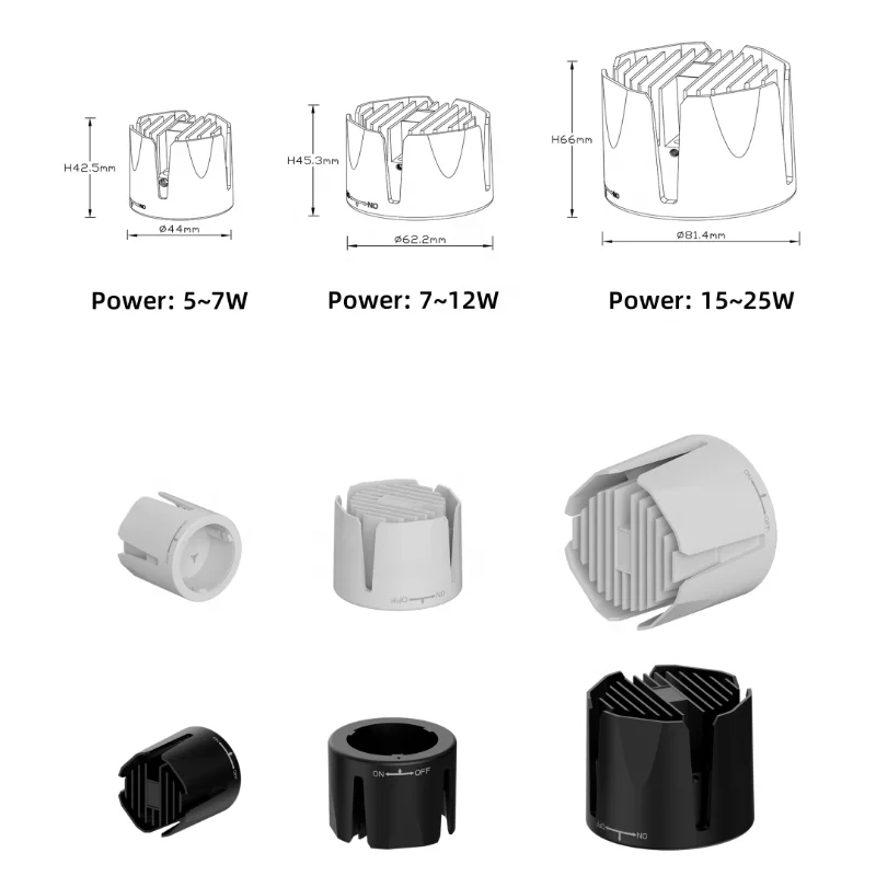 Led Spotlight for Home Hotel Lamp Black COB Recessed Ceiling Light Rotating Flood Spot 3w 5w 7w 9w 12w 15w