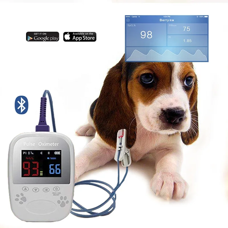 Berry Portable Vet Heart-Beat Animals Veterinary Blood Pressure Monitor Veterinarian Equipment