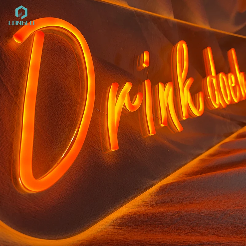 Shop advertising lashes lips hands flex led custom neon sign