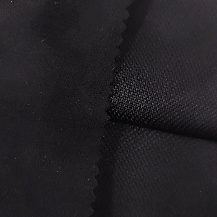 Hot selling fabric material polyester wholesale scuba suede plain polyester fabric for sale