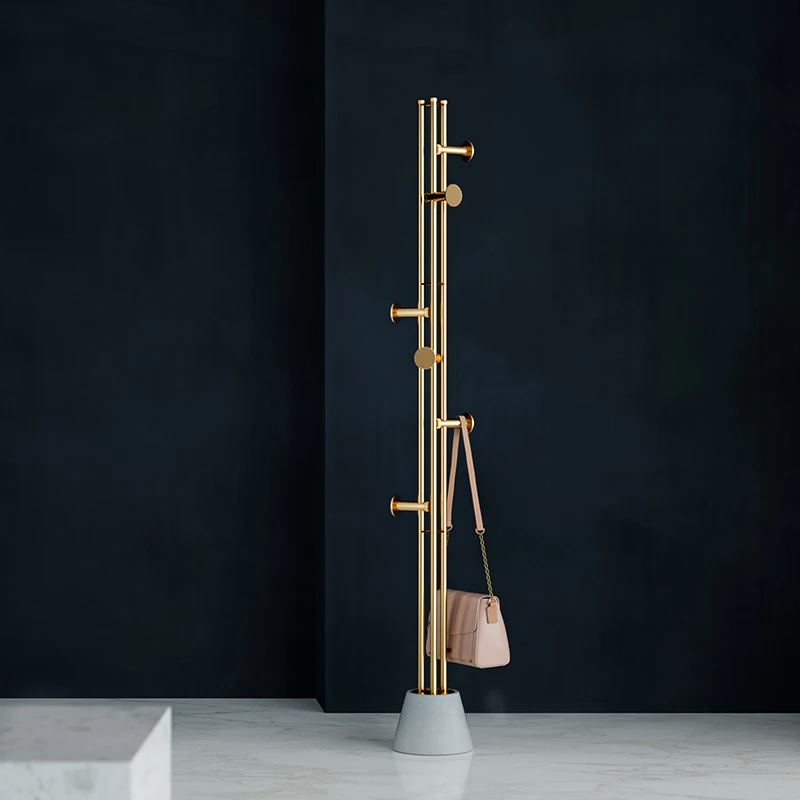 China concrete  modern luxury interior furniture vintage metal coat hanger rack stand clothes racks
