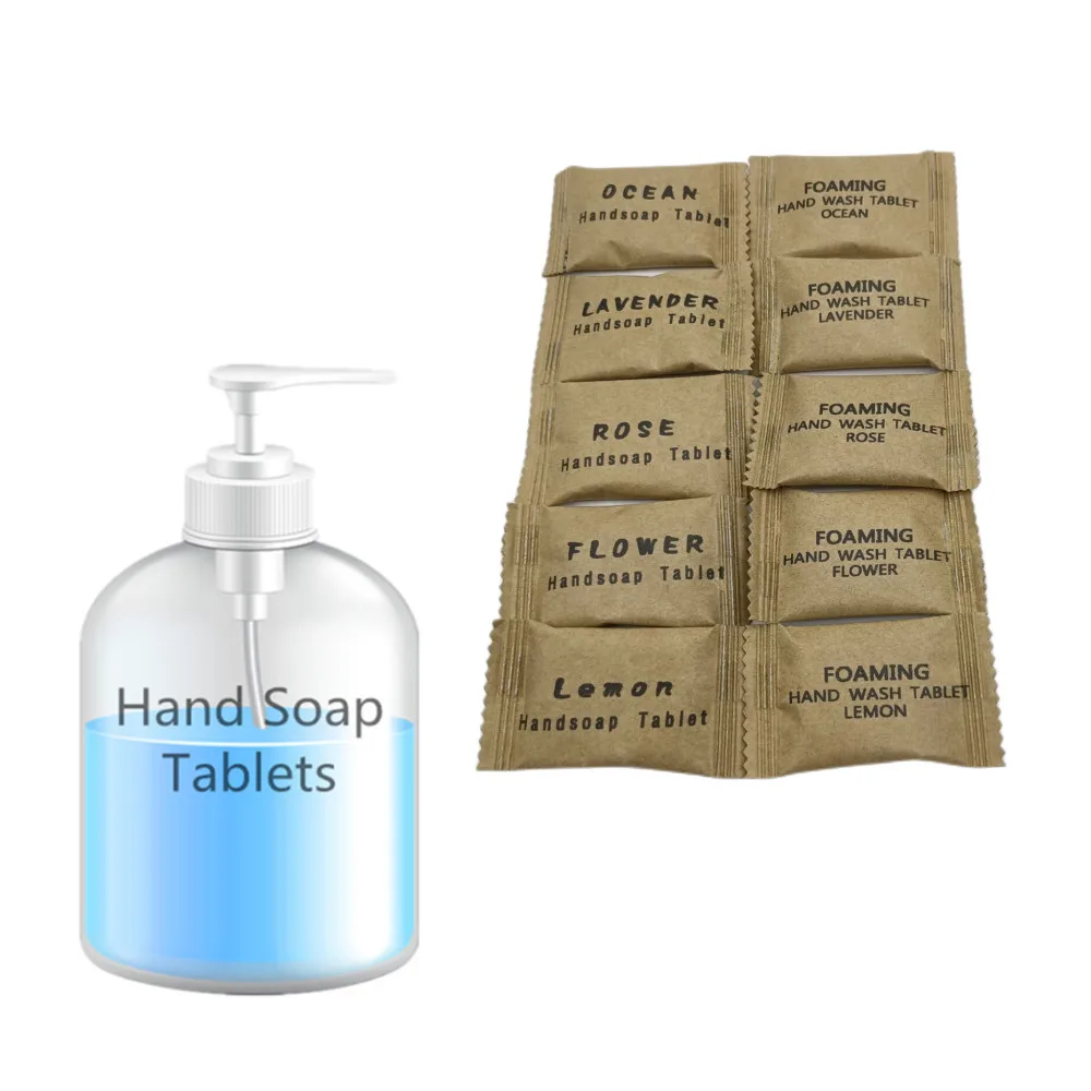 Foaming Hand Soap Tablet Refills Eco Friendly Hand Washing Tablets Home Use