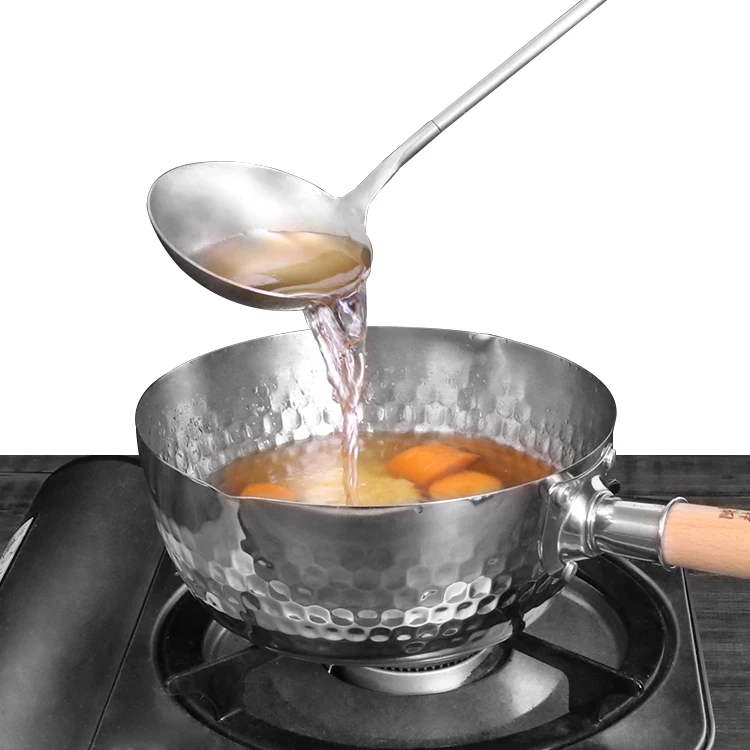 CZJ kitchen pan 18cm  20cm  stainless steel pot milk pot Physics nonstick cookware sets