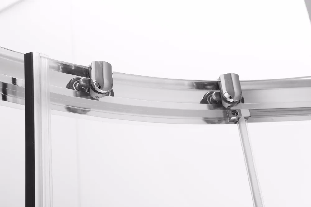 Luxury Design Arc-Shape Shower Cabin For Bathroom Aluminium Alloy Framed Sliding Shower Enclosure