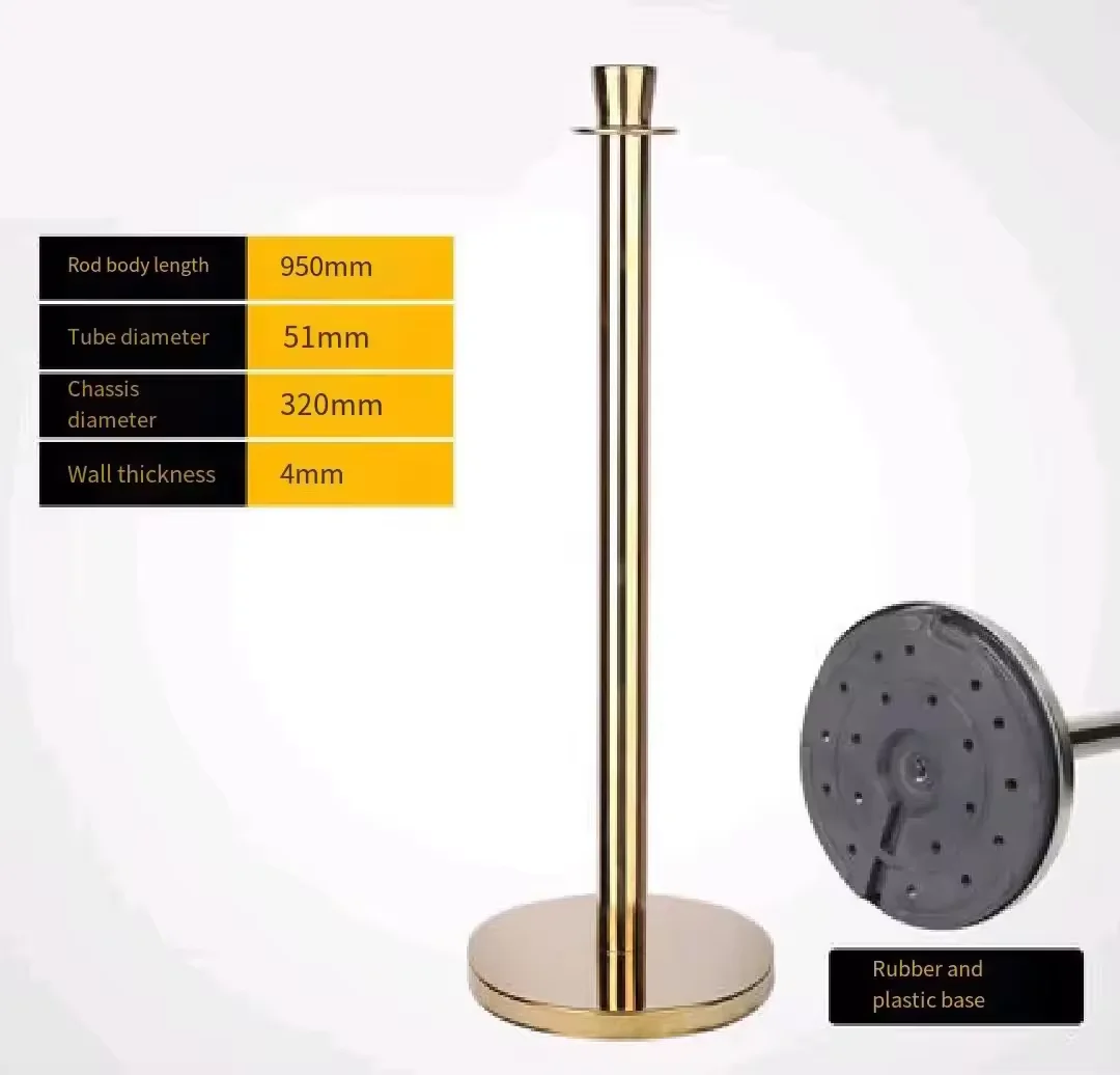 Surprise Price Hotel Stainless Steel Railing Stand Stanchion Retractable Queue Barrier