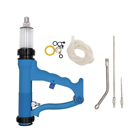 Veterinary 10ml Plastic Drencher Vet Vaccine Syringes Continuous Automatic Drenching Gun for Animal Cattle Goat