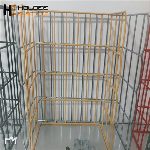 light powder coated galvanized steel basket type wire mesh cable tray 500mm with crimped top wirewith cover weight