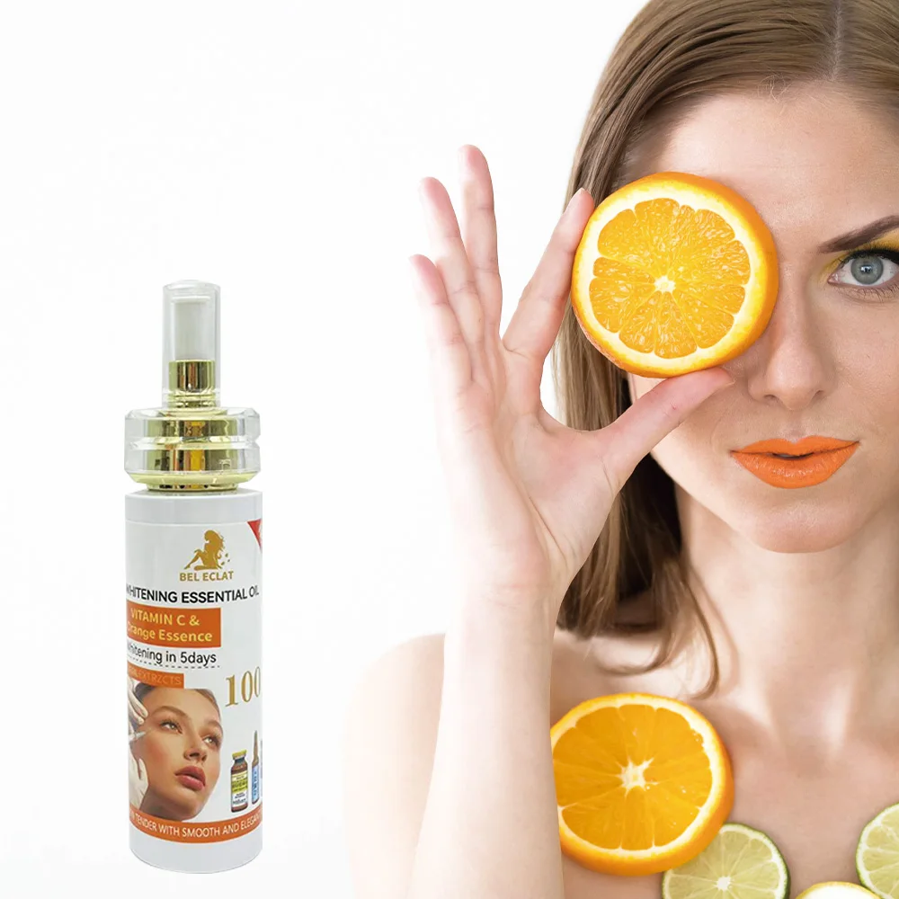Concentre  Free design OEM/ODM vitamin C Orange natural Extract whitening skin care set  whitening  Serum Face cream