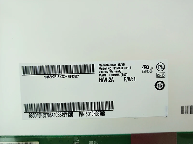 17.3 Inch Notebook Screen 1600*900 LCD B173RTN01.1 B173RTN01.3 B173RTN01.4 N173FGE-E23 LP173WD1 TPA1  EDP 30 Pins
