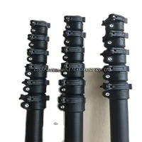 CNER Advanced materials carbon fiber telescopic pole with flip clamp lock/CNER harvest extendable telescopic pole for betel nuts