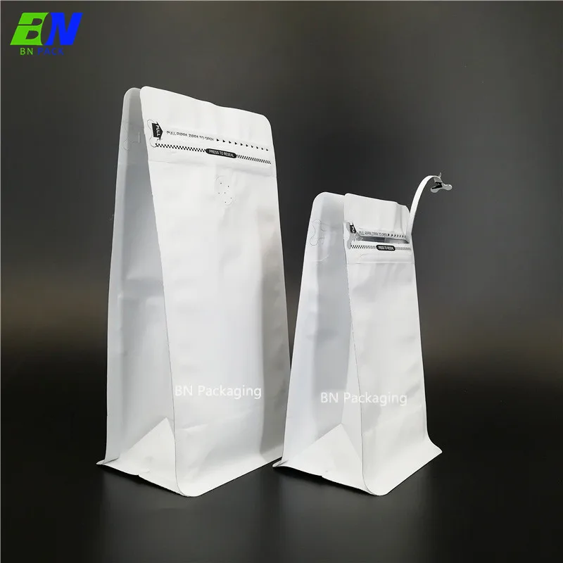Eco friendly sachet flat pouch packaging Kraft compostable heat seal bags