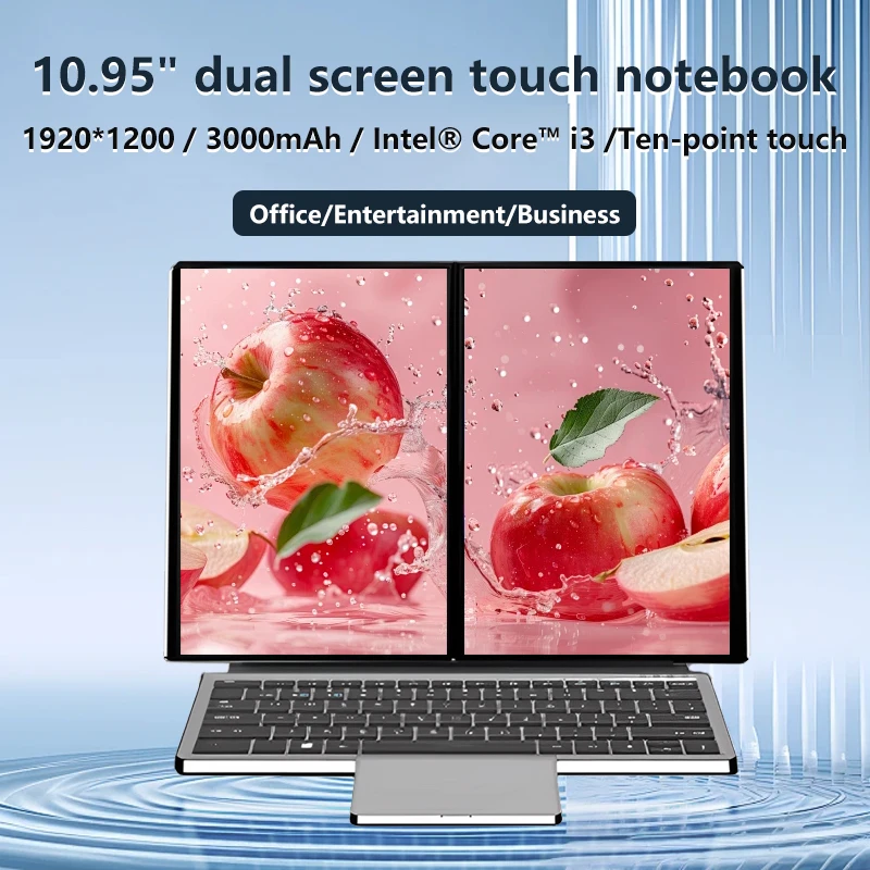 Manufacturer 2 In 1 Laptop i7 cheap 10.95-inch Dual Screen Laptop dual Monitor Laptop for work