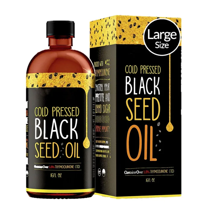 Private Label Organic Boost Immunity Cold Pressed Black Cumin Seed Oil