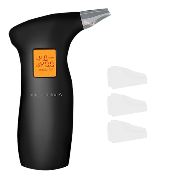 4pcs alcohol tester mouthpiece LCD Display Digital alcohol tester for car
