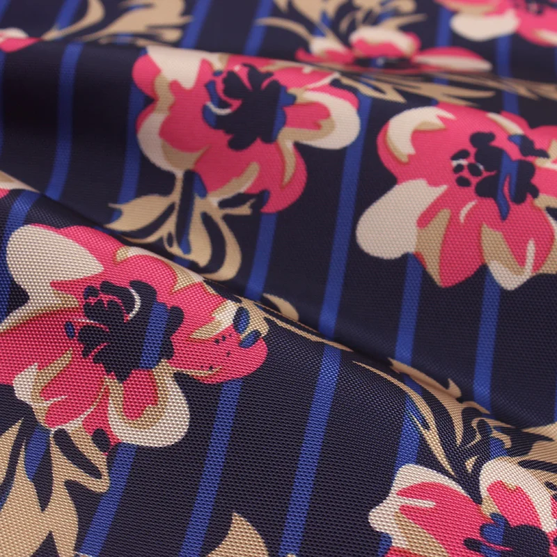 High Quality 300D FDY Oxford Big Flower Print Fabric For Apron