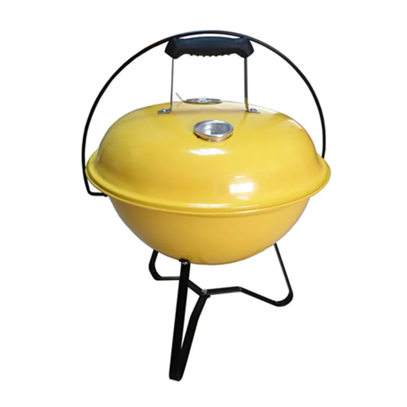 Factory Outdoor Smokeless grill with thermometer Round style portable kettle charcoal bbq grill for camping