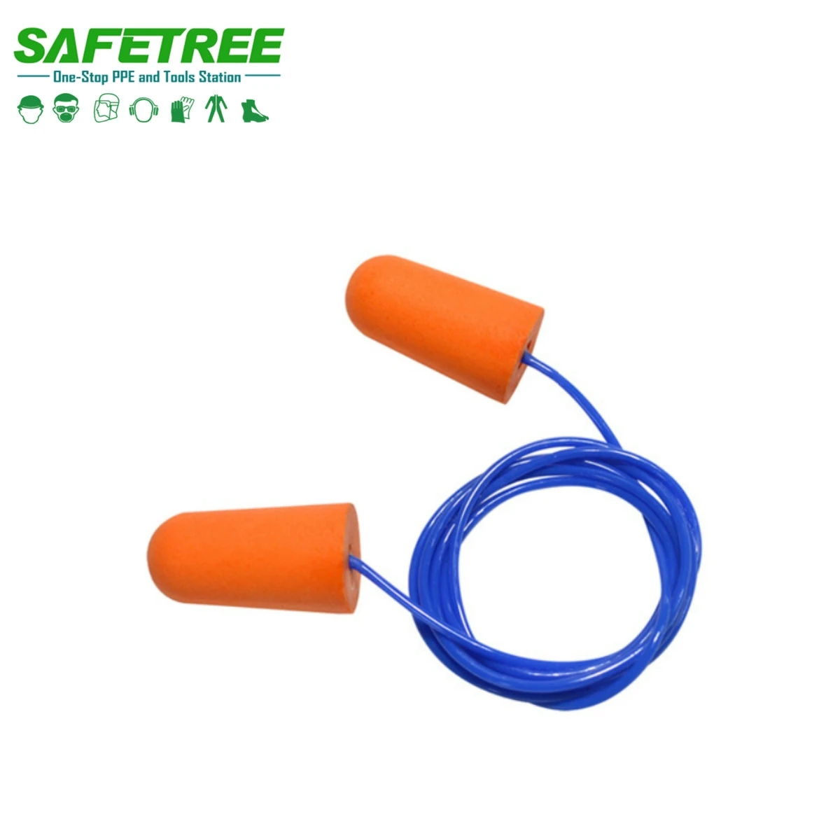 CE ANSI AS/NZS Australian Standard Safety Earplug with Rope Lightweight Comfortable Ear Plug with Strings Ear Plugs with Cord