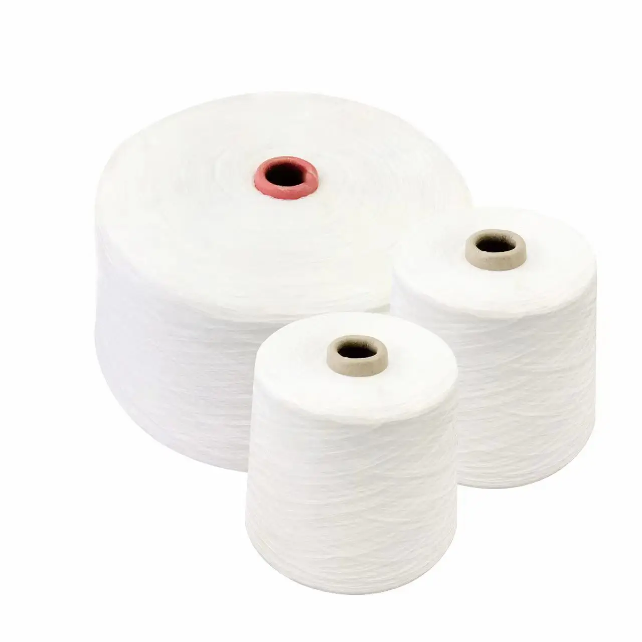 CVC yarn cotton polyester blended yarn C/P 67/33 32s/1 customized raw white