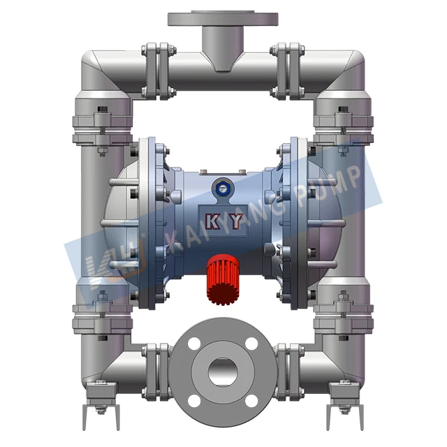 SS304 Lined With PTFE Diaphragm Pump Pneumatic Liquid Transfer Widely Used In Chemical Pharmaceutical Electroplating