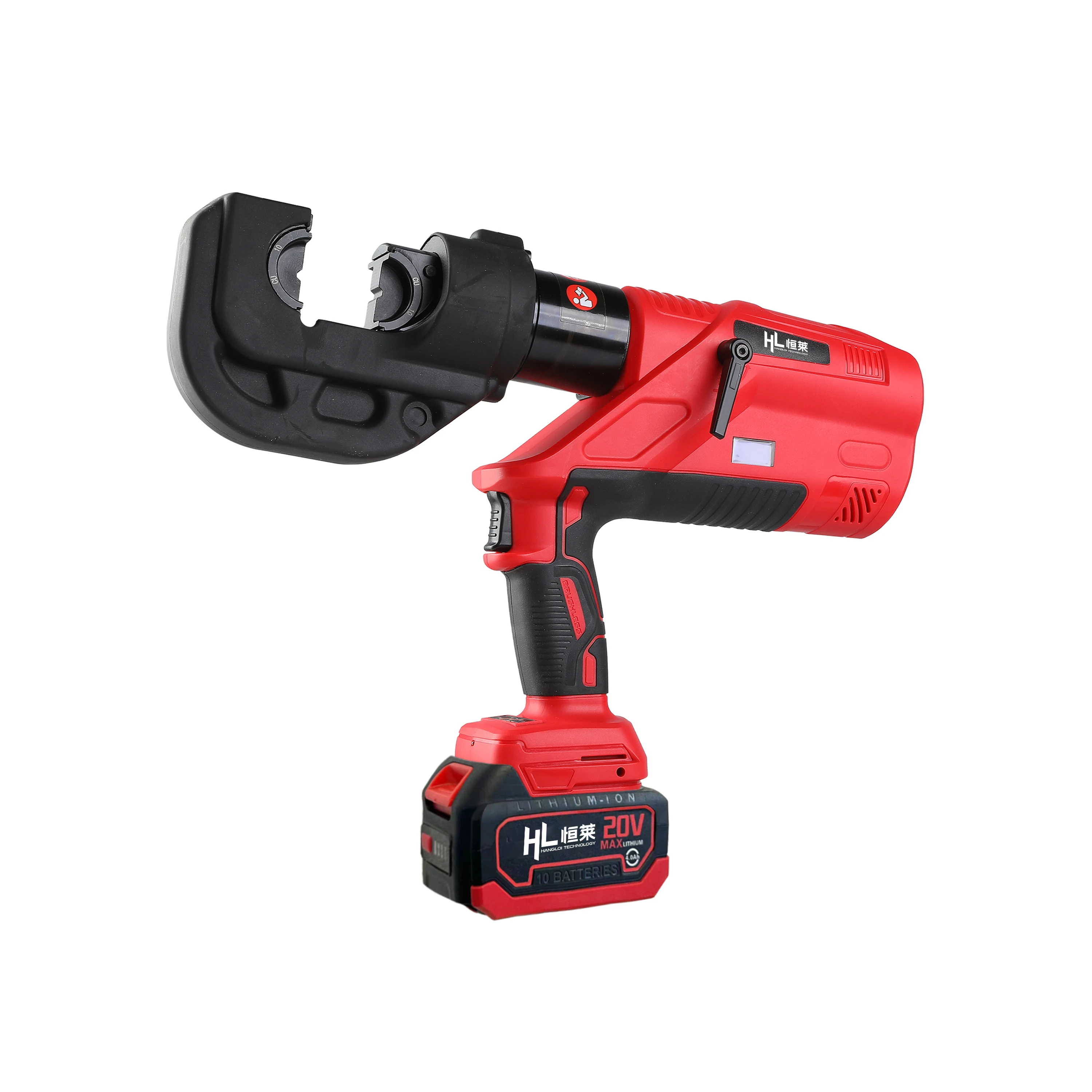 HL-YY09-400 700bar Battery Cu16-mm2 Hydraulic Cable Crimper Connector Copper Cordless Crimping Tool