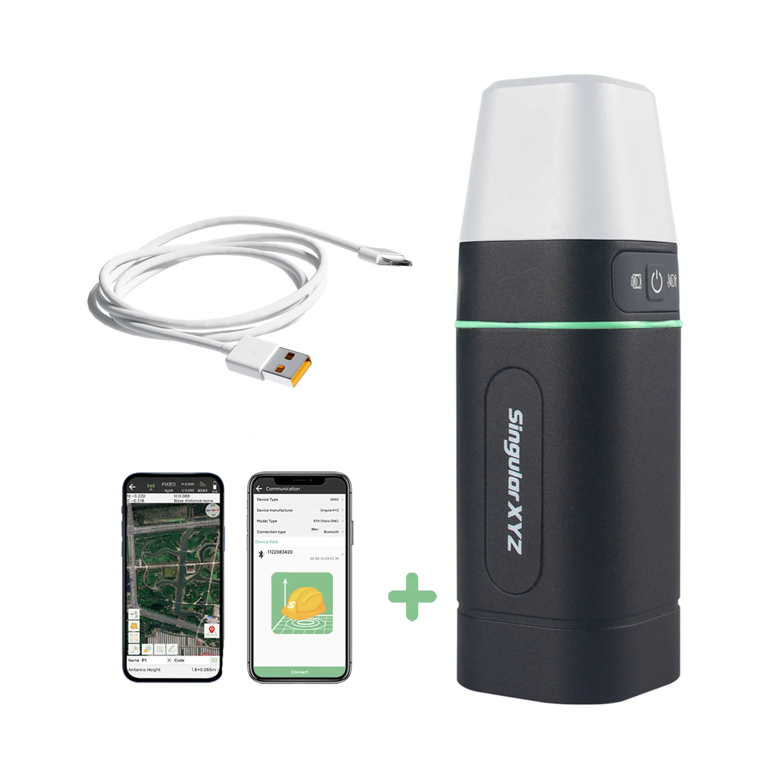 High Accuracy 16h Working GNSS RTK GPS Rover Receiver Data Collector 1408 Channels LCD High Performance Land Rover Instrument