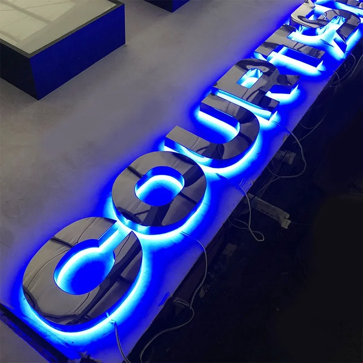 Business sign led signage custom 3d letters channel letter sign 3d logo led backlit letter 3d signage