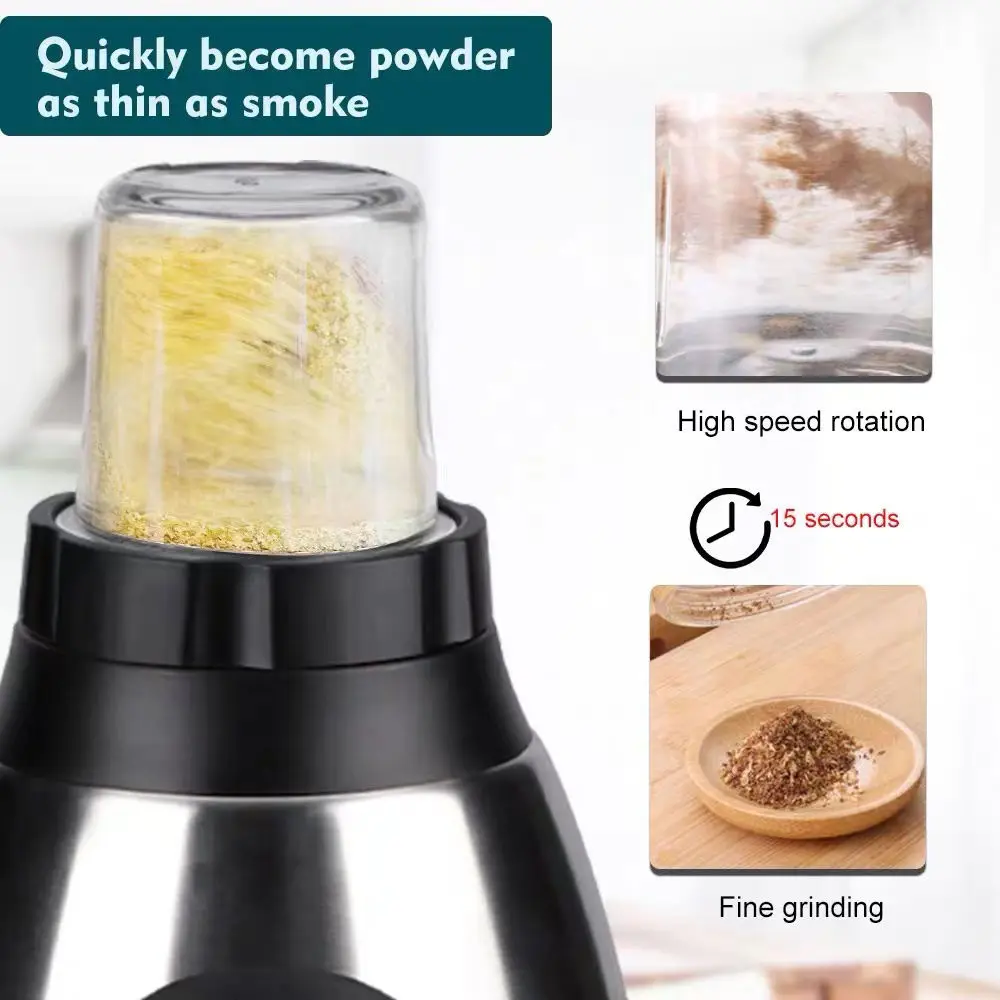 Stainless steel glass grinder multifunction home kitchen appliances electric fruit smoothie food juicers mixer blenders