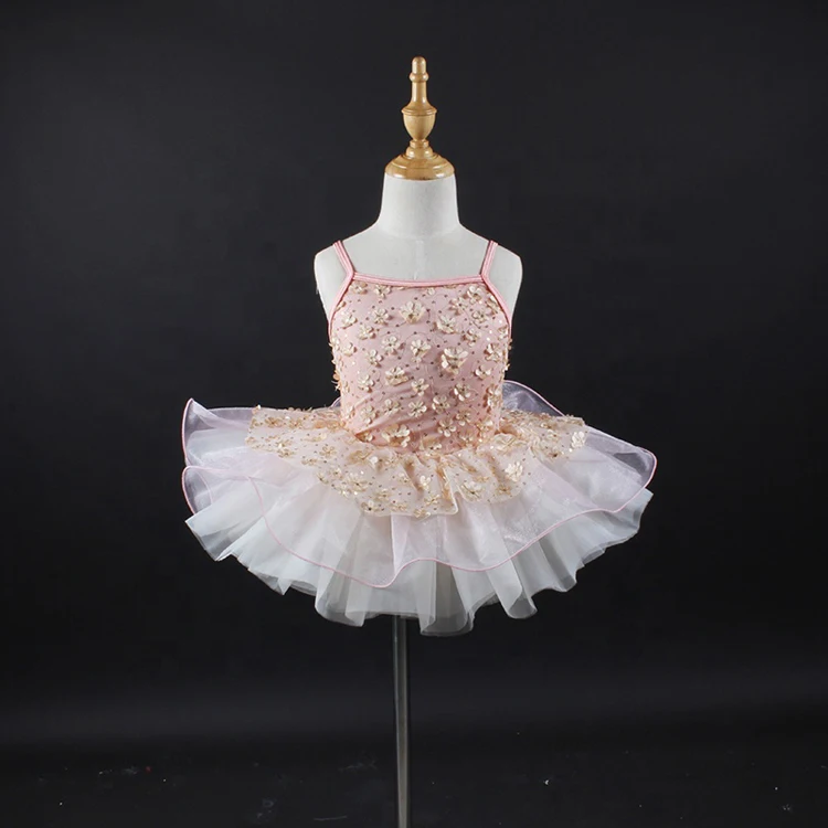 Girls dance dress Kids Circus Clown Costume Outfit Sleeveless Flower Tutu Dress tutu dress dance costume