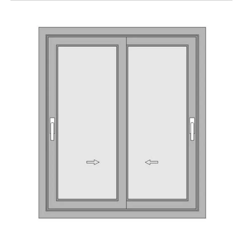 10 years warranty noiseless double glass window