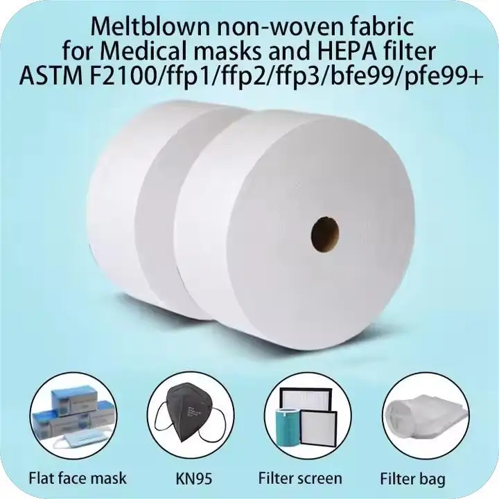 Meltblown Nonwoven White PP  Surgical   Melt Blown Fabric Roll