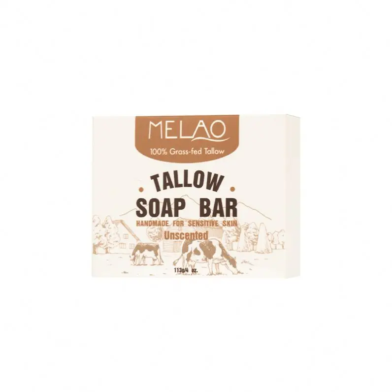 Private Label Natural Scent Pure Bison Buff Cleans, Moisturizes, Soothes, Hydrates Chemicals Tallow In Solid Soap